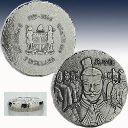 1 x 5 oz Silber 2 Fiji "TERRACOTTA...