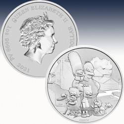 1 x 1 oz Silbermünze 1$ Tuvalu "Die...