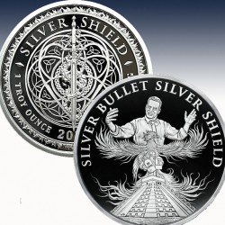 1 x 1 oz Silverround Silver Shield...
