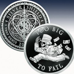 1 x 1 oz Silverround Silver Shield...