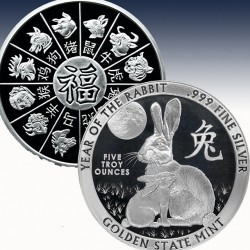 1 x 5 oz Silverround Chinese Zodiac...