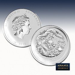 1 x 1 oz Silbermünze 1$ Australien...