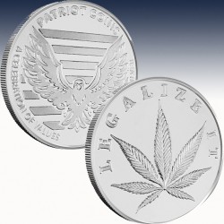 1 x 1 oz Silver Round Patriot Coins...
