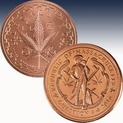 1 x 1 oz Copper Round d'Anconia...