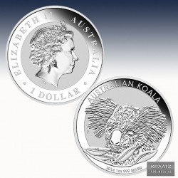 1 x 1 oz Silbermünze 1$ Australien...