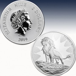 1 x 1 oz Silber 1$ Niue "Disney König...