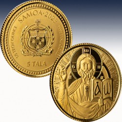 1 x 1/5 oz Gold 5$ Tala Samoa "The...
