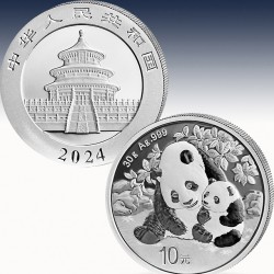 1 x 30 Gramm Silbermünze 10 Yuan...
