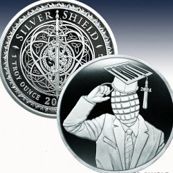 1 x 1 oz Silver Round Silver Shield...