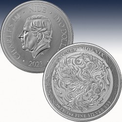 1 x 1 Unze Silbermünze 2$ Niue...
