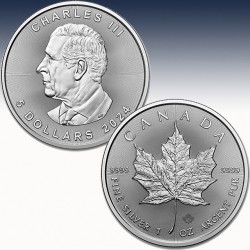 1 x 1 oz Silbermünze 5$ Canada "Maple...