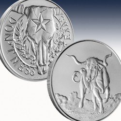 1 x 1 Oz Silverround Intaglio Mint...