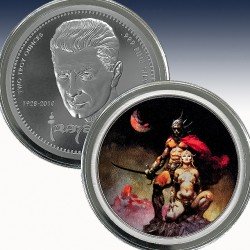 1 x 2 oz Silver Round Frank Frazetta...