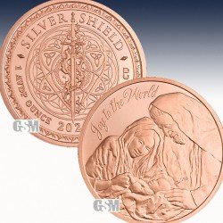 1 x 1 Oz Copper Round Golden State...