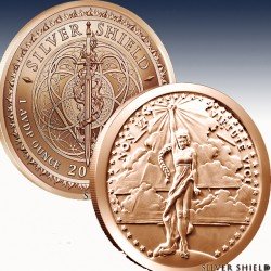 1 x 1 Oz Copper Round Golden State...