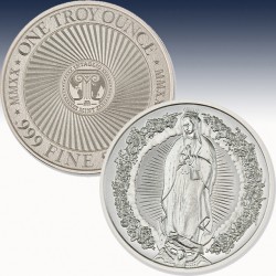 1 x 1 Oz Silver Round Intaglio Mint...