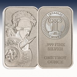 1 x 1 Oz Silver Bar Intaglio Mint...