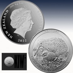 1 x 1oz Silbermünze 1$ Neuseeland...