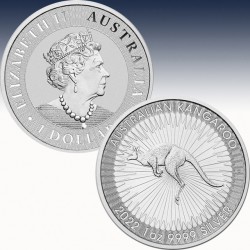 1 x 1 oz Silbermünze 1$ Australian...