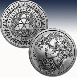 1 x 1 oz Silver Round Silver Shield...