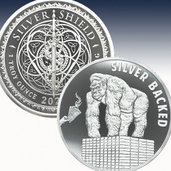 1 x 1 oz Silver Round Golden State...