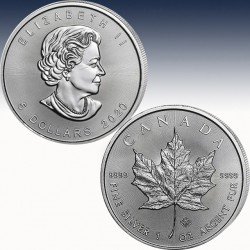1 x 1 oz Silbermünze 5$ Canada "Maple...