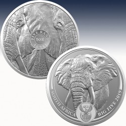 1 x 1 oz Silbermünze 5Rand Südafrika...