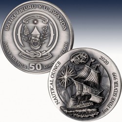 1 x 1 oz Silber 50 RWF Ruanda...