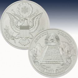 1 x 1 oz Silver Round Intaglio Mint...