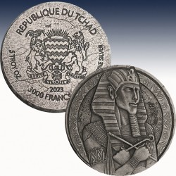 1 x 5 oz Silber 1.000 Francs Republic...