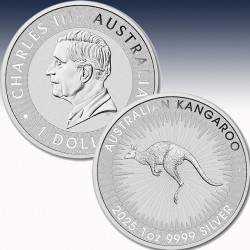 1 x 1 oz Silbermünze 1$ Australian...