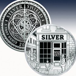 1 x 1 oz Silverround Silver Shield...