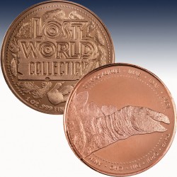 1 x 1 oz Copper Round "The Lost World...