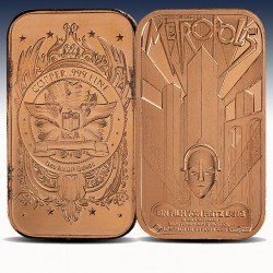 1 x 1 oz Copper Bar "Metropolis Movie...