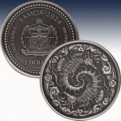 1 x 1 oz Silbermünze 2$ Tala Samoa...