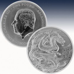 1 x 1 Oz Silber £2 Ascension Islands...