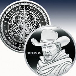 1 x 1 oz Silverround Silver Shield...