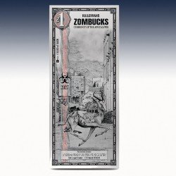 1 x 1/1000 Silver Zombucks World...