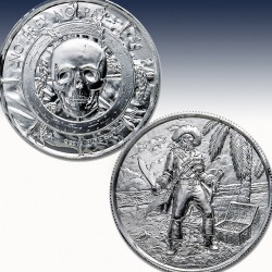 1 x 2 oz Silver Round Privateer...