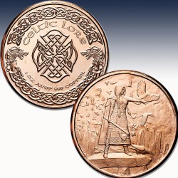 1 x 1 oz Copper Round  "Celtic Lore -...