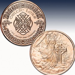 1 x 1 oz Copper Round  "Celtic Lore -...