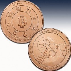 1 x 1 oz Copper Round 9Fine Mint...