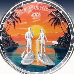 1 x 1 oz Silbermünze 2$ Nature Isel...