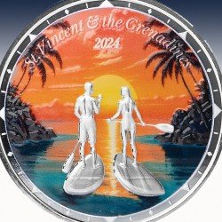 1 x 1 oz Silbermünze 2$ Nature Isel...
