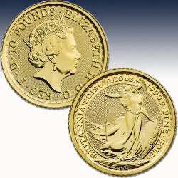 1 x 1/10 Oz Goldmünze 10 Pfd...