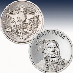 1 x 1 Oz Silverround Intaglio Mint...