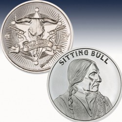 1 x 1 Oz Silverround Intaglio Mint...