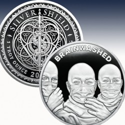 1 x 1 oz Silverround Silver Shield...