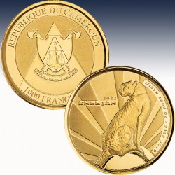 1 x 1/10 oz Gold 1000 France CFA...