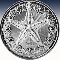 1 x 1 oz Silbermünze 2$ Montserrat...